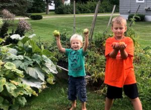 jeff's 2boys gardening